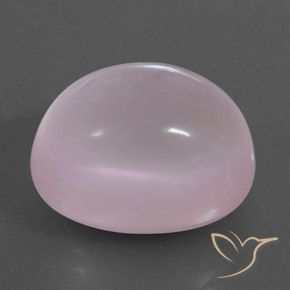 Quartz rose Rose bubblegum naturelle ovale, 22.11 ct, Transparent / Translucide