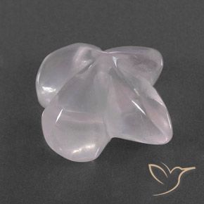Quartz rose Rose très clair naturelle Taille Fleur, 9.66 ct, Transparent / Translucide