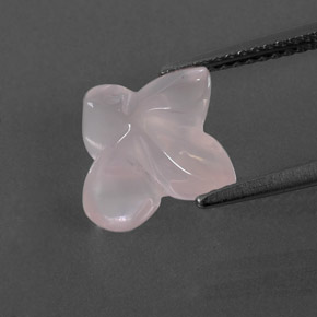 Quartz rose rose naturelle transparent, 3,83 ct, transparent / translucide