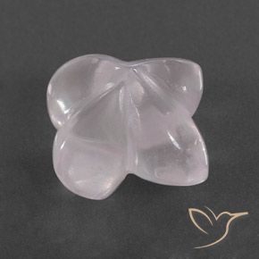 Quartz rose Rose rosé très clair naturelle Taille Fleur, 8.83 ct, Transparent / Translucide