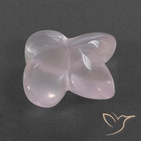 Quartz rose Rose rosé très clair naturelle Taille Fleur, 7.62 ct, Transparent / Translucide