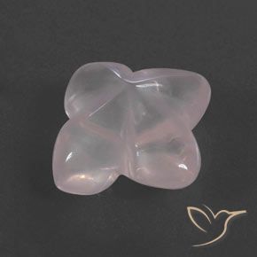 Quartz rose Rose très clair naturelle Taille Fleur, 8.04 ct, Transparent / Translucide