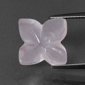 Quartz rose rose naturelle transparent, 5,00 ct, transparent / translucide
