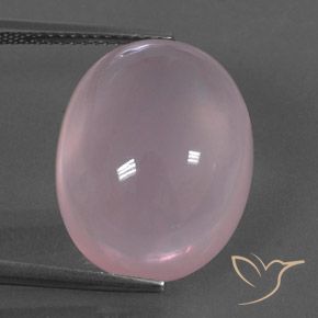 17.76ct Naturel Rose clair Quartz Rose, ovale, Transparent