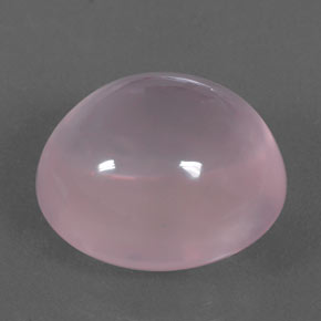 Quartz Rose Rose rosé moyen naturelle Coupe ovale, 24.40 ct, Transparent