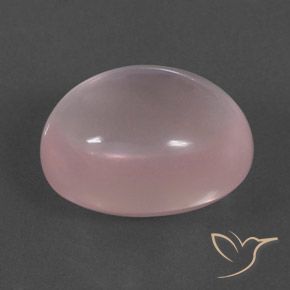Quartz rose Rose naturelle ovale, 17.78 ct, Transparent