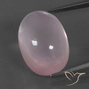 18.98ct Naturel Rose corail Quartz Rose, ovale, Transparent