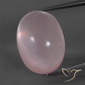 19.98ct Naturel Rose corail Quartz Rose, ovale, Transparent