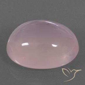 Quartz rose Rose rosé moyen naturelle ovale, 21.08 ct, Transparent