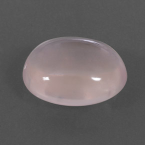 Quartz rose rose naturelle coupe ovale, 9,15 ct, transparent