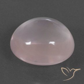 Quartz Rose Rose léger naturelle Coupe ovale, 14.50 ct, Transparent