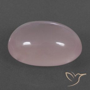 Quartz rose Rose léger naturelle ovale, 15.52 ct, Transparent