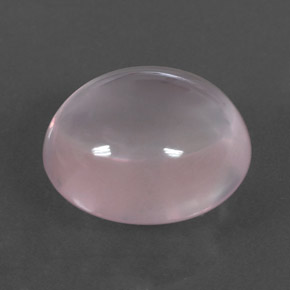Quartz Rose Rose léger naturelle Coupe ovale, 12.54 ct, Transparent
