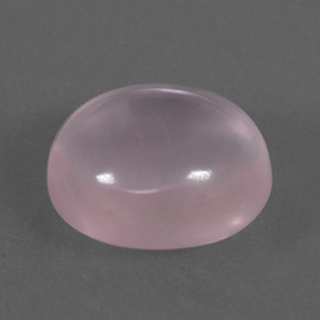 Quartz rose rose naturelle coupe ovale, 9,36 ct, transparent