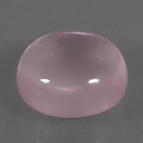 Quartz Rose Rose naturelle Coupe ovale, 10.85 ct, Transparent