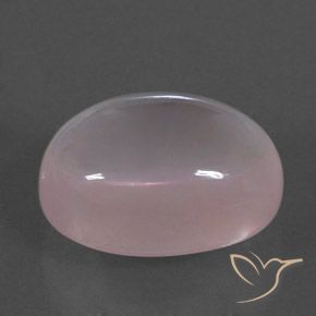 Quartz rose Rose clair naturelle ovale, 17.04 ct, Transparent