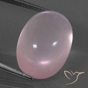 19.79ct Naturel Rose clair Quartz Rose, ovale, Transparent
