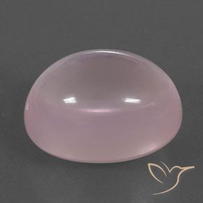 Quartz rose Rose clair naturelle ovale, 19.79 ct, Transparent