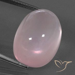 21.24ct Naturel Rose corail Quartz Rose, ovale, Transparent
