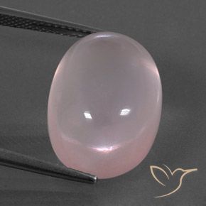 17.61ct Naturel Rose corail Quartz Rose, ovale, Transparent