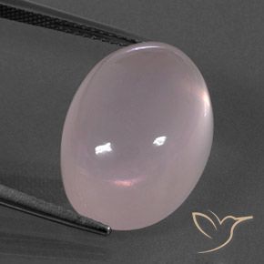 18.58ct Naturel Rose Quartz Rose, ovale, Transparent