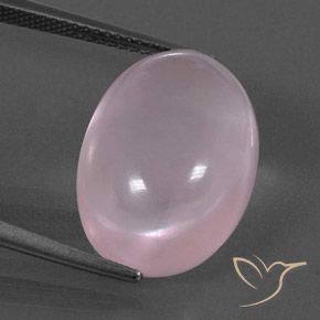 15.59ct Naturel Rose moyen Quartz Rose, ovale, Transparent