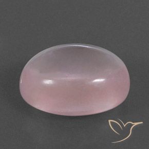 Quartz rose Rose moyen naturelle ovale, 15.59 ct, Transparent