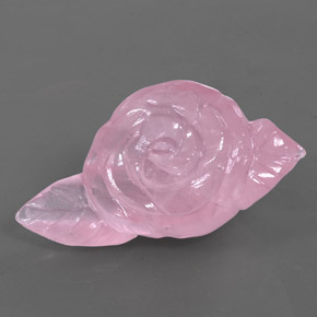 Quartz rose rose naturelle forme fantaisie, 146,40 ct, transparent