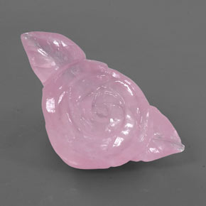 Quartz rose rose naturelle forme fantaisie, 146,40 ct, transparent