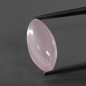 Quartz rose rose naturelle marquise, 3,12 ct, transparent
