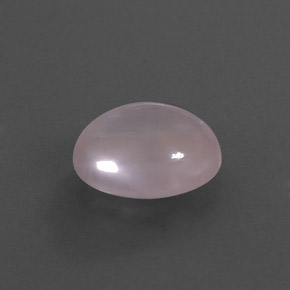 Quartz rose rose naturelle coupe ovale, 4,77 ct, transparent