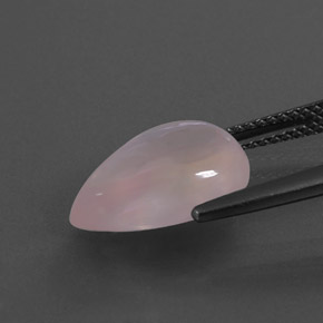 Quartz Rose Rose naturelle En forme de poire, 4.66 ct, Transparent