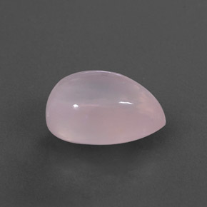 Quartz rose rose naturelle en forme de poire, 5,91 ct, transparent