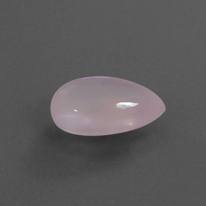 Quartz rose rose naturelle en forme de poire, 3,84 ct, transparent