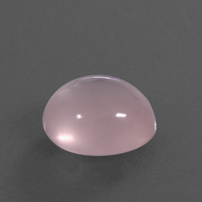 Quartz rose rose naturelle coupe ovale, 5,13 ct, transparent