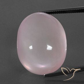 49.00ct Naturel Rose corail Quartz Rose, ovale, Transparent