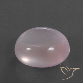 Quartz rose Rose clair naturelle ovale, 34.11 ct, Transparent