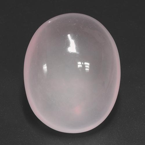Quartz Rose Rose naturelle Coupe ovale, 51.22 ct, Transparent