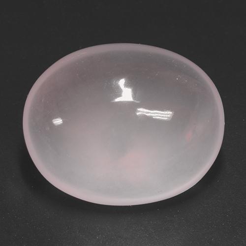 Quartz Rose Rose naturelle Coupe ovale, 51.22 ct, Transparent