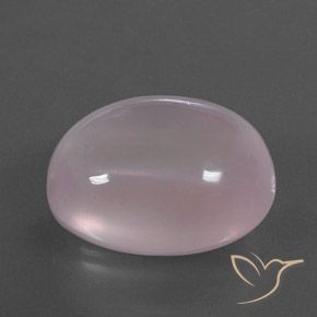 Quartz rose Rose corail naturelle ovale, 43.16 ct, Transparent