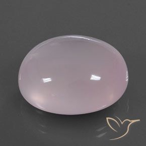 Quartz rose Rose bubblegum naturelle ovale, 52.78 ct, Transparent