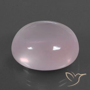 Quartz rose Rose clair naturelle ovale, 48.72 ct, Transparent