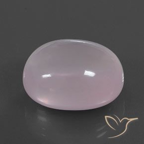 Quartz rose Rose bubblegum naturelle ovale, 38.70 ct, Transparent