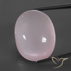59.07ct Naturel Rose clair Quartz Rose, ovale, Transparent