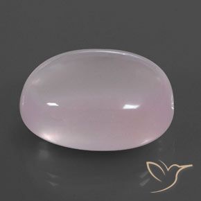 Quartz rose Rose clair naturelle ovale, 59.07 ct, Transparent