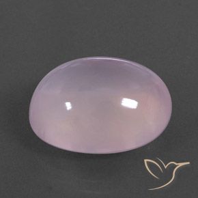 Quartz rose Rose bubblegum naturelle ovale, 19.81 ct, Transparent