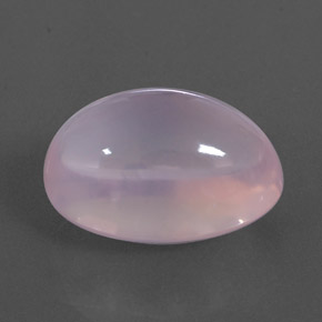 Quartz rose rose naturelle coupe ovale, 20,97 ct, transparent