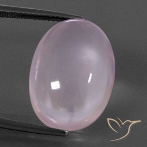 18.23ct Naturel Rose clair Quartz Rose, ovale, Transparent
