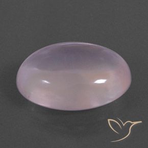 Quartz rose Rose clair naturelle ovale, 18.23 ct, Transparent