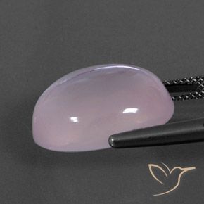 Quartz Rose Rose bubblegum naturelle Coupe ovale, 18.14 ct, Transparent